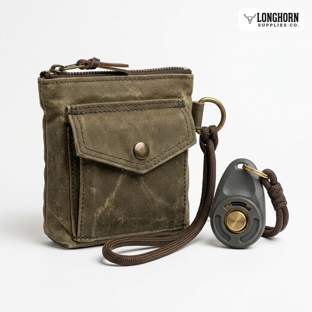 Training Clicker + Treat Pouch Set