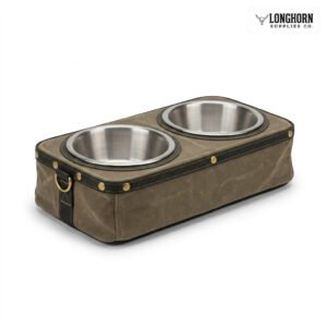 Stainless Feeding Station (Double-Bowl)
